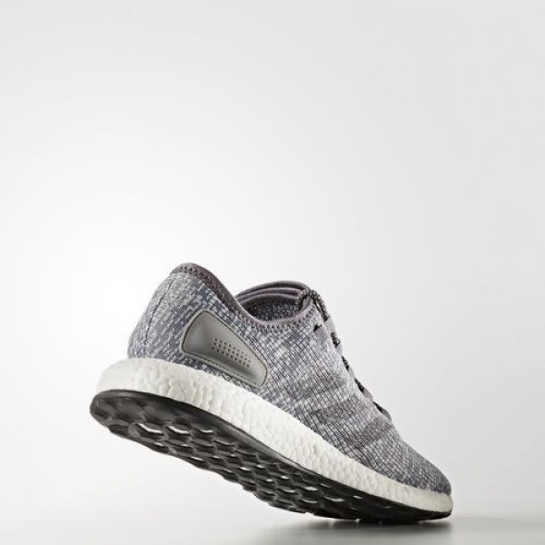 Adidas Pure Boost Homme Grey/Dark Grey Heather Solid Grey/Clear Grey Running Chaussures NO: BA8900