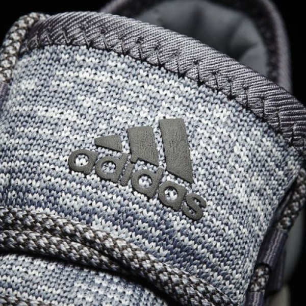 Adidas Pure Boost Homme Grey/Dark Grey Heather Solid Grey/Clear Grey Running Chaussures NO: BA8900