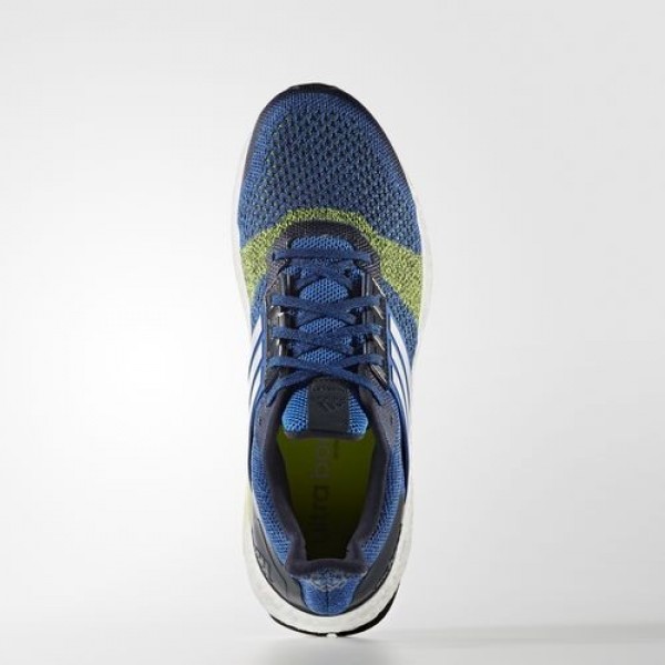 Adidas Ultra Boost St Homme Blue/Footwear White/Solar Yellow Running Chaussures NO: BA7837