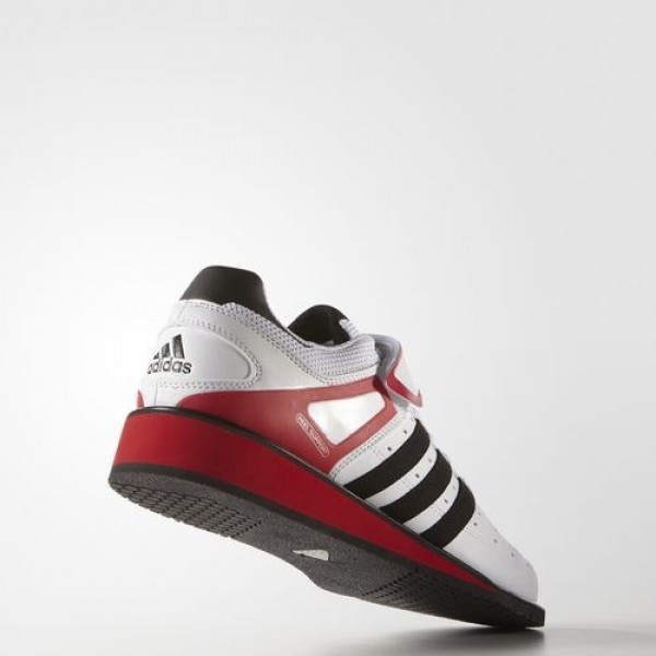 Adidas d'haltérophilie power perfect 2 Homme Footwear White/Core Black/Radiant Red Training Chaussures NO: G17563