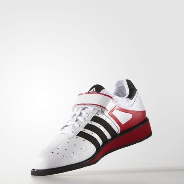 Adidas d'haltérophilie power perfect 2 Homme Footwear White/Core Black/Radiant Red Training Chaussures NO: G17563