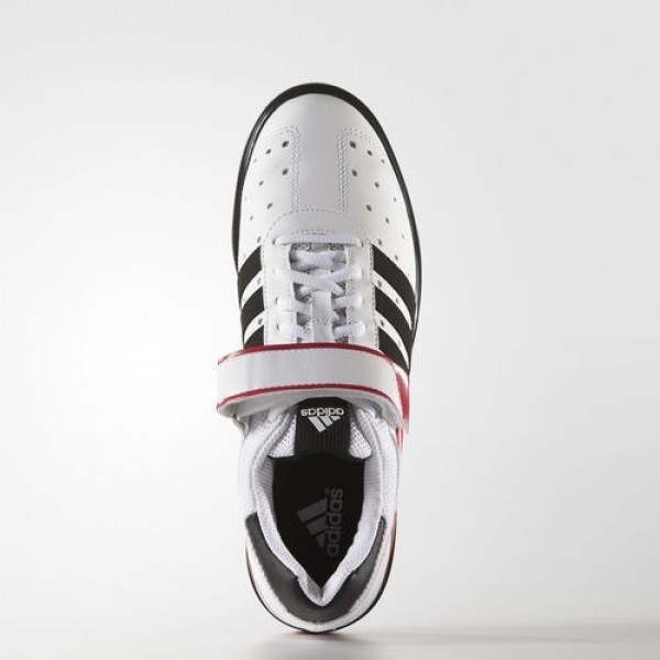 Adidas d'haltérophilie power perfect 2 Homme Footwear White/Core Black/Radiant Red Training Chaussures NO: G17563