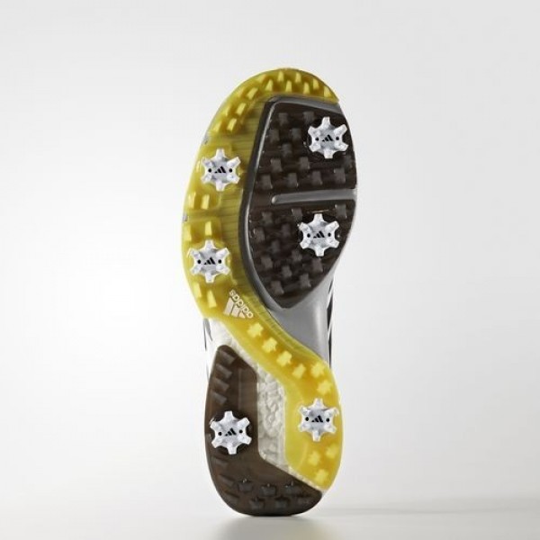 Adidas Adipower Boost 3 Homme Footwear White/Carbon/Vivid Yellow Golf Chaussures NO: Q44759