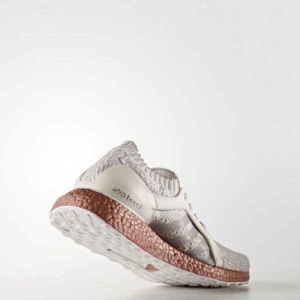 Adidas Ultra Boost X Limited-Edition Femme Crystal White/Ice Purple/Tech Rust Metallic Running Chaussures NO: BB1973