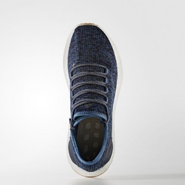 Adidas Pure Boost Homme Core Blue/Linen/Night Navy Running Chaussures NO: BA8896