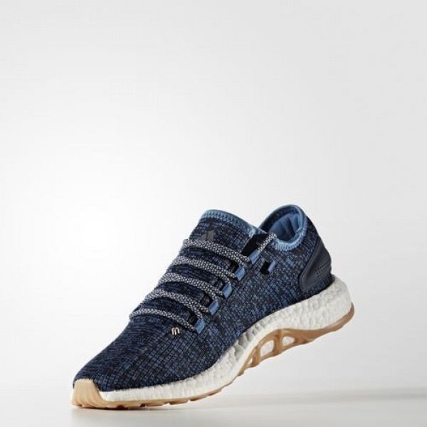 Adidas Pure Boost Homme Core Blue/Linen/Night Navy Running Chaussures NO: BA8896
