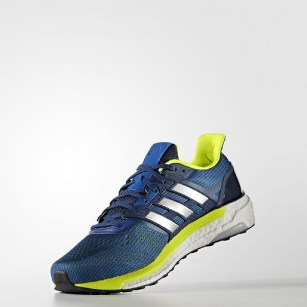 Adidas Supernova Homme Blue/Silver Metallic/Solar Yellow Running Chaussures NO: BB6037