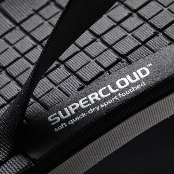 Adidas Tong Eezay Cloudfoam Femme Core Black/White Natation Chaussures NO: S78119