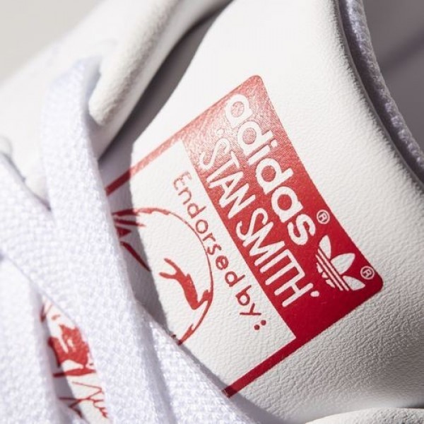 Adidas Stan Smith Homme Footwear White/Collegiate Red Originals Chaussures NO: M20326