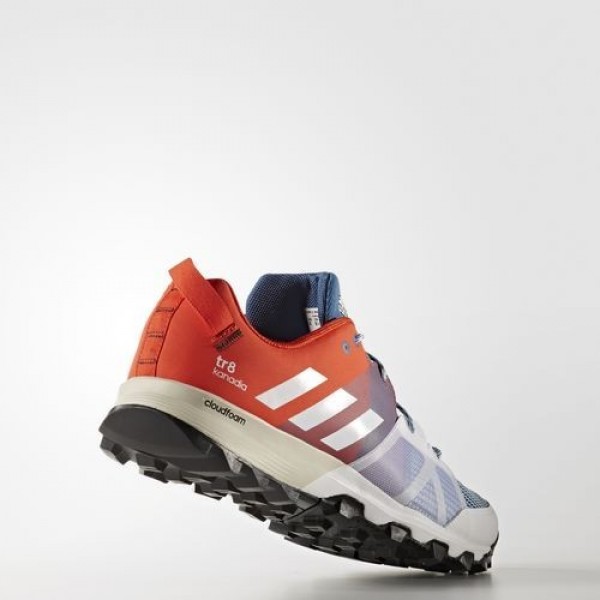 Adidas Kanadia 8 Trail Homme Core Blue/Footwear White/Energy Outdoor Chaussures NO: BB4414