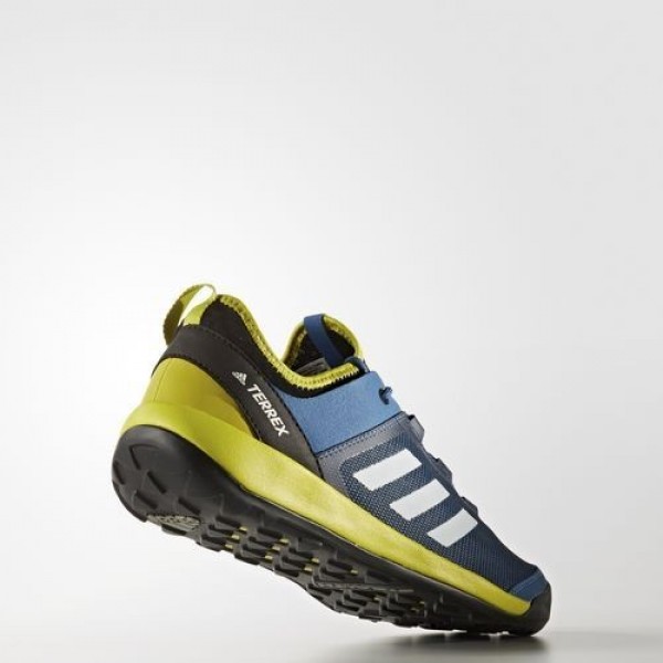 Adidas Terrex Swift Solo Homme Core Blue/Chalk White/Unity Lime Chaussures NO: BB1993