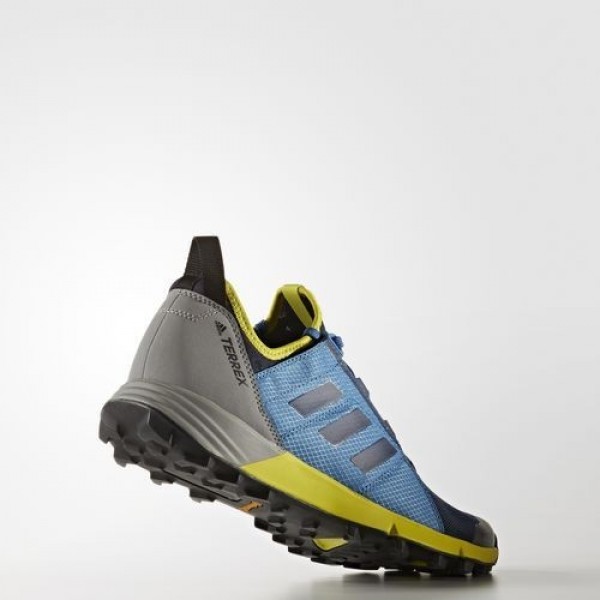 Adidas Terrex Agravic Speed Homme Collegiate Navy/Core Blue/Unity Lime Chaussures NO: BB1958
