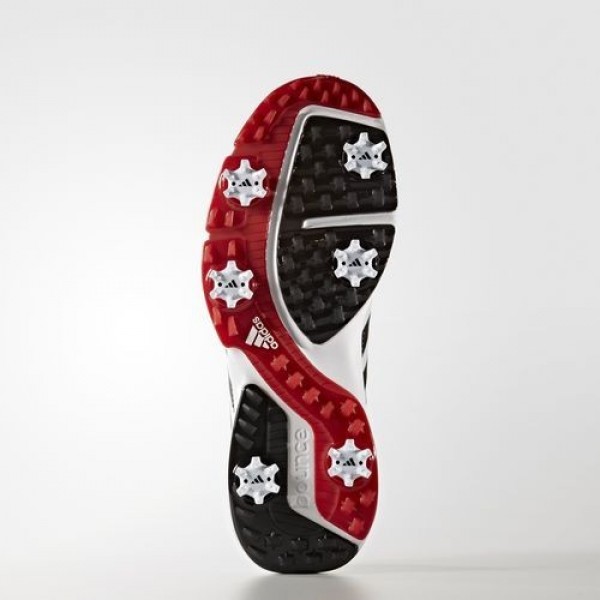 Adidas Adipower Bounce Wide Homme Footwear White/Core Black/Scarlet Golf Chaussures NO: Q44788