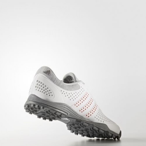 Adidas Adipure Sport Femme Light Grey Heather/Easy Coral/Dark Silver Metallic Golf Chaussures NO: Q44739