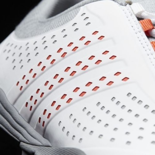 Adidas Adipure Sport Femme Light Grey Heather/Easy Coral/Dark Silver Metallic Golf Chaussures NO: Q44739