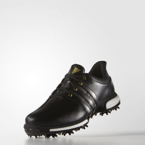 Adidas Tour 360 Boost Wide Homme Core Black/Gold Metallic Golf Chaussures NO: F33262