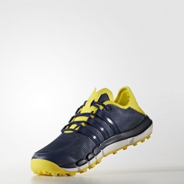 Adidas Climacool St Homme Mystery Blue / Mystery Blue / Vivid Yellow Golf Chaussures NO: F33528