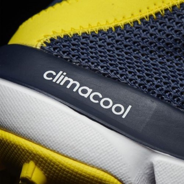 Adidas Climacool St Homme Mystery Blue / Mystery Blue / Vivid Yellow Golf Chaussures NO: F33528