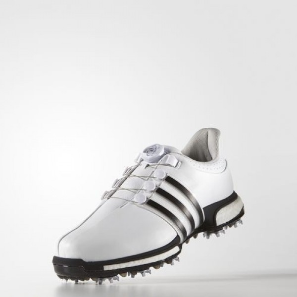 Adidas Tour 360 Boa Boost Homme Footwear White/Core Black/Dark Silver Metallic Golf Chaussures NO: F33409
