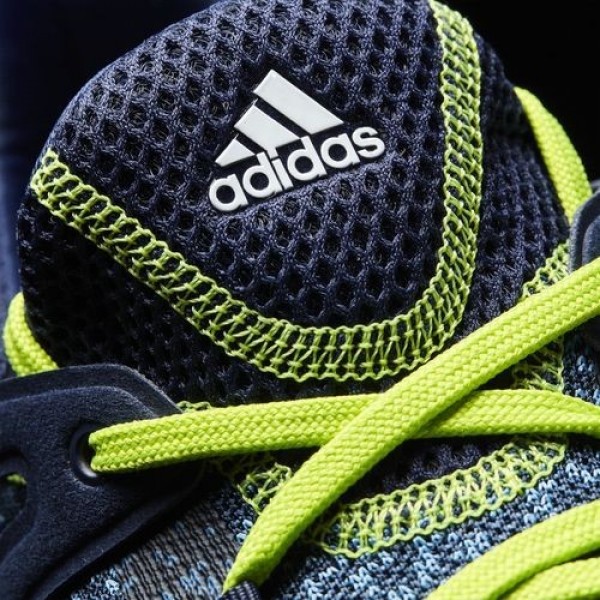 Adidas Crossknit Boost Homme Collegiate Navy/Core Blue/Solar Slime Golf Chaussures NO: Q44685