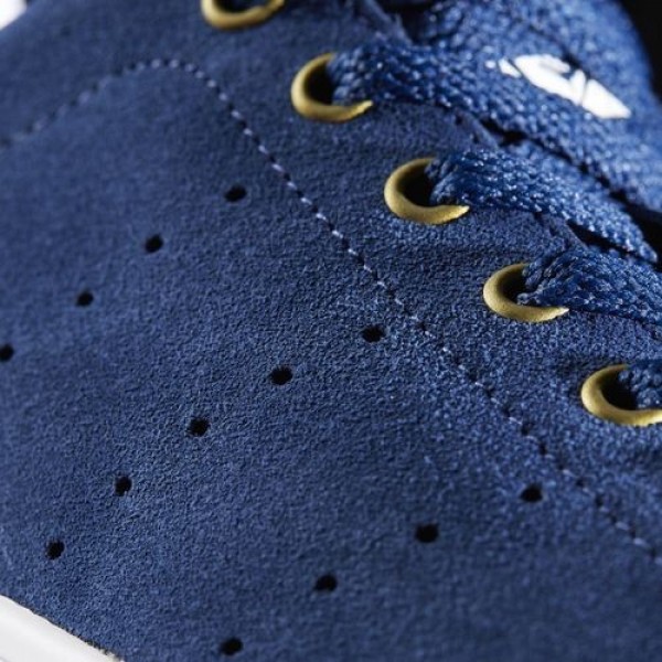 Adidas Stan Smith Vulc Homme Mystery Blue/Footwear White/Matte Gold Originals Chaussures NO: BB8744