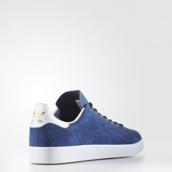Adidas Stan Smith Vulc Homme Mystery Blue/Footwear White/Matte Gold Originals Chaussures NO: BB8744