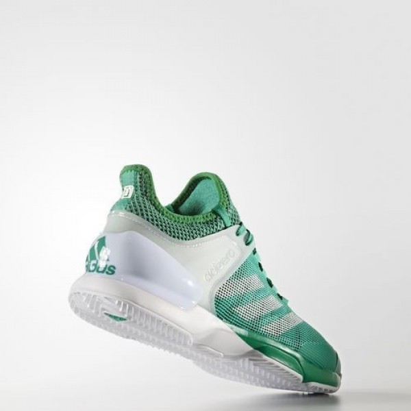 Adidas Adizero Ubersonic 2.0 Clay Homme Core Green/Footwear White/Green Tennis Chaussures NO: BB3323