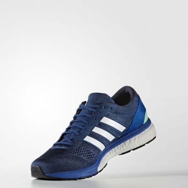 Adidas Adizero Boston 6 Homme Mystery Blue/Night Navy/Blue Running Chaussures NO: BA7933