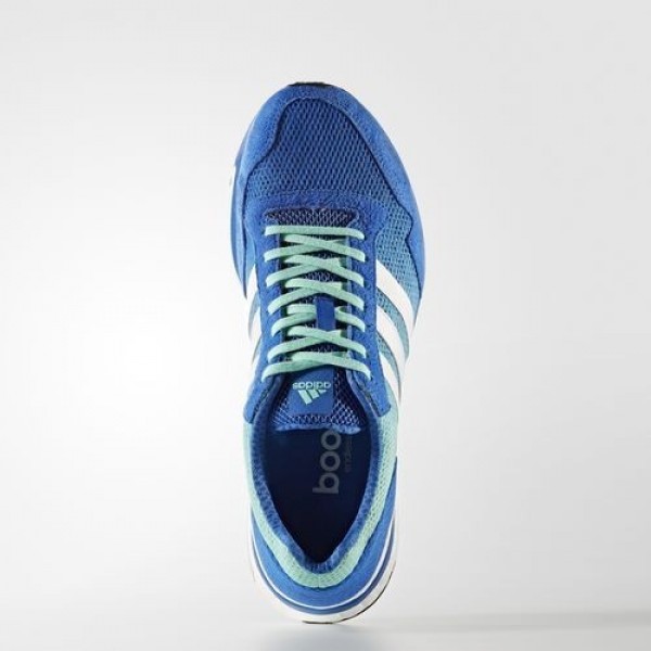 Adidas Adizero Adios 3 Homme Blue/Footwear White/Easy Green Running Chaussures NO: BA7949